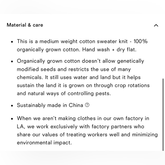 NWT Reformation Collie Oversized Cotton Crew in Size Medium - Picture 7 of 8